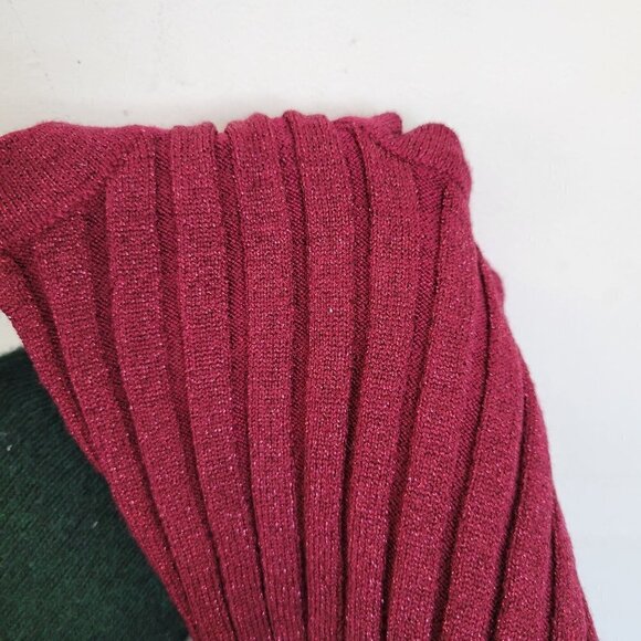 New Revolve Superdown Ribbed Iris One Shoulder Cropped Top In Burgundy Red Med - Picture 7 of 11